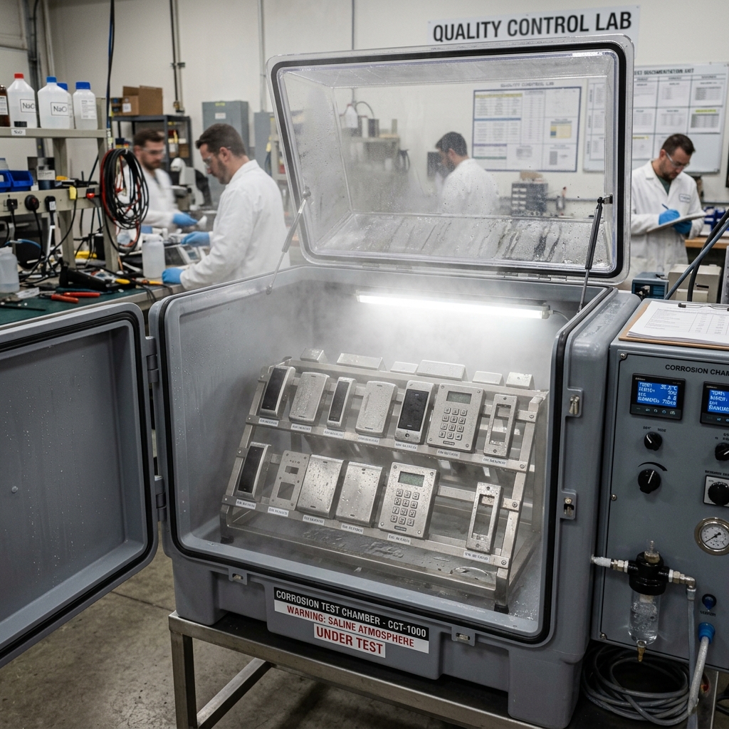 factory QC salt spray test